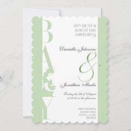 Baby shower Uitnodigen Baby aan boord Kaart