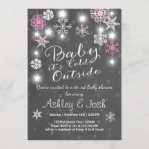 Baby shower uitnodigen Baby het is koud buiten Mei