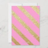 Baby shower Uitnodigen - Glitterd Kaart (Achterkant)