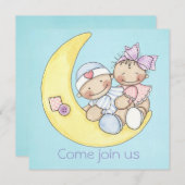 baby shower uitnodigen kaart (Voorkant / Achterkant)