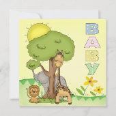 baby shower uitnodigen kaart (Voorkant)