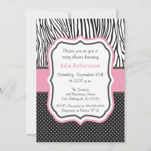 baby shower uitnodigen kaart (Voorkant)