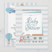 Baby shower uitnodigen kaart (Voorkant / Achterkant)