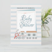 Baby shower uitnodigen kaart (Staand voorkant)