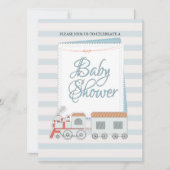 Baby shower uitnodigen kaart (Voorkant)