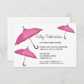 Baby shower uitnodigen | Shower Kaart (Voorkant / Achterkant)