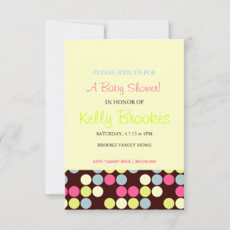 baby shower uitnodigen | Stippen |eigenaar Kaart