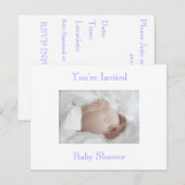 baby shower Uitnodiging (Voorkant / Achterkant)