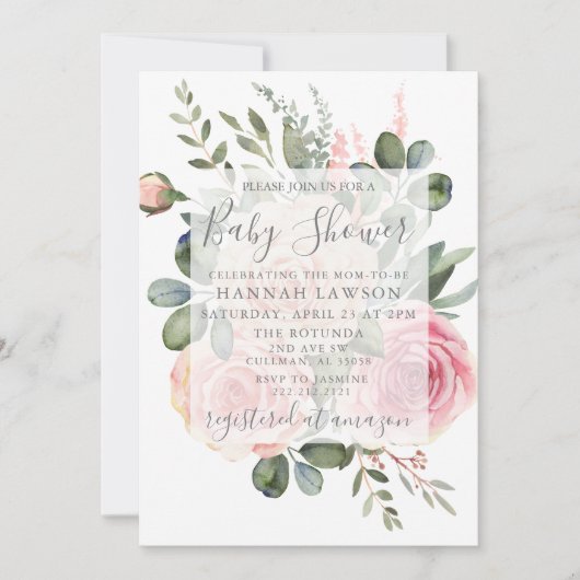 Baby shower Uitnodiging (Voorkant)