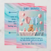 " BABY SHOWER UITNODIGING " (Voorkant / Achterkant)