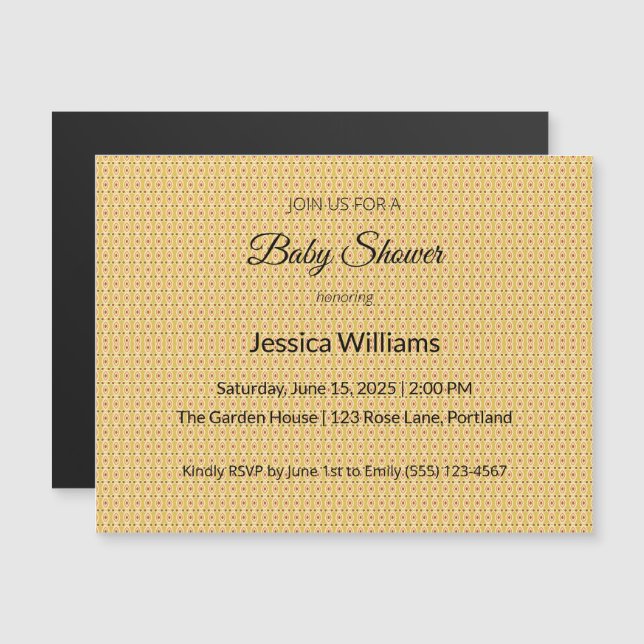 Baby shower uitnodiging! (Voorkant / Achterkant)