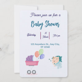 Baby shower Uitnodiging