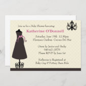 baby shower Uitnodiging (Voorkant / Achterkant)