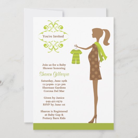baby shower Uitnodiging (Voorkant)