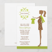 baby shower Uitnodiging (Voorkant / Achterkant)