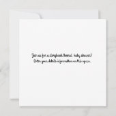 Baby shower Uitnodiging (Achterkant)