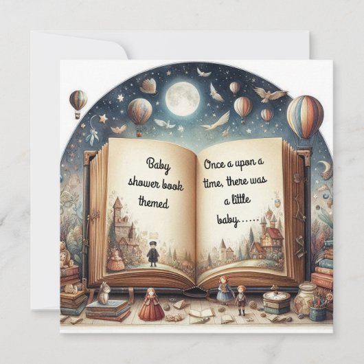 Baby shower Uitnodiging (Voorkant)