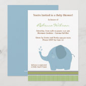 Baby shower Uitnodiging (Voorkant / Achterkant)