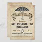  Baby shower Uitnodiging (Voorkant / Achterkant)