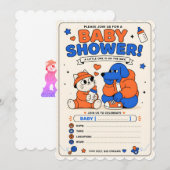 baby shower uitnodiging (Voorkant / Achterkant)