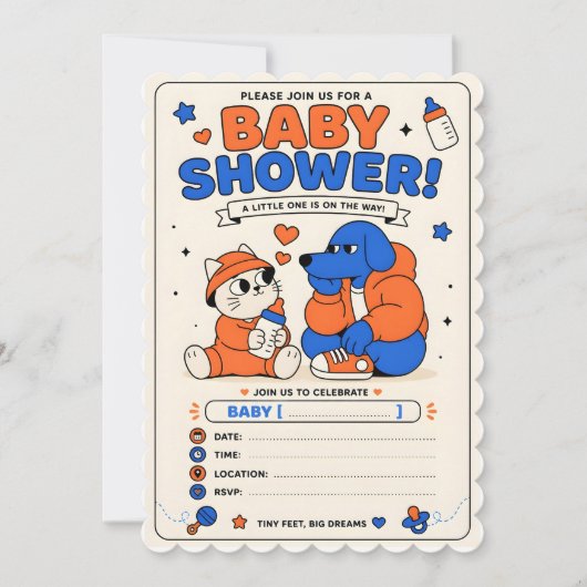 baby shower uitnodiging (Voorkant)