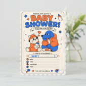 baby shower uitnodiging (Staand voorkant)