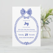 Baby shower Uitnodiging (Staand voorkant)