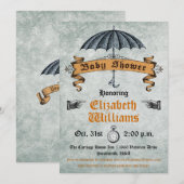 Baby shower Uitnodiging (Voorkant / Achterkant)