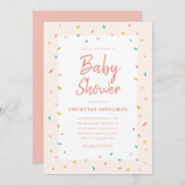Baby shower-uitnodiging (Voorkant / Achterkant)
