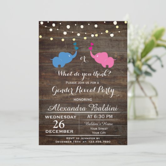 Baby shower Uitnodiging (Staand voorkant)
