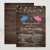 Baby shower Uitnodiging (Voorkant / Achterkant)