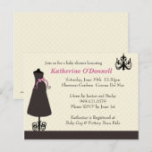 Baby shower Uitnodiging (Voorkant / Achterkant)