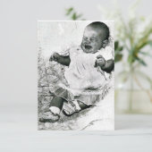 baby shower Uitnodiging (Staand voorkant)