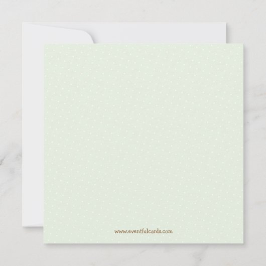 baby shower Uitnodiging (Achterkant)