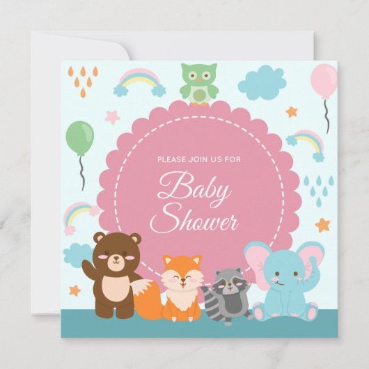 Baby shower Uitnodiging (Voorkant)