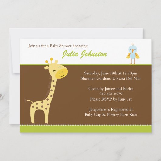 baby shower Uitnodiging (Voorkant)