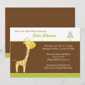 baby shower Uitnodiging (Voorkant / Achterkant)