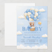 Baby shower Uitnodiging (Voorkant / Achterkant)