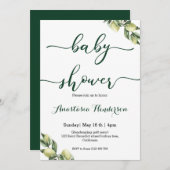 Baby shower Uitnodiging (Voorkant / Achterkant)