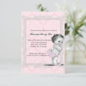  Baby shower Uitnodiging (Staand voorkant)