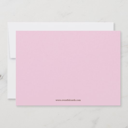 baby shower Uitnodiging (Achterkant)