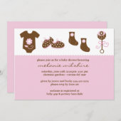 baby shower Uitnodiging (Voorkant / Achterkant)