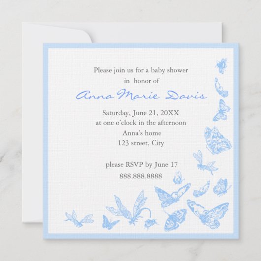 baby shower Uitnodiging (Voorkant)