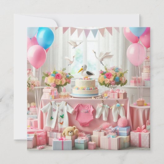 Baby shower Uitnodiging (Voorkant)