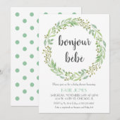 Baby shower Uitnodiging (Voorkant / Achterkant)