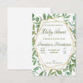 Baby shower Uitnodiging (Voorkant / Achterkant)