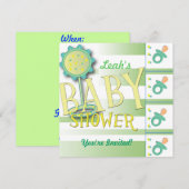 baby shower Uitnodiging (Voorkant / Achterkant)
