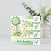 baby shower Uitnodiging (Staand voorkant)