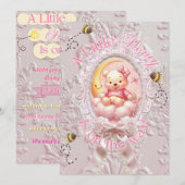 Baby shower Uitnodiging (Voorkant / Achterkant)