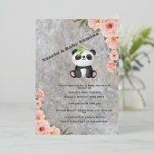 Baby shower Uitnodiging (Staand Voorkant)